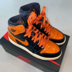 Black and Orange Jordan 1’s